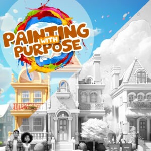 Painting with purpose book and coloring book